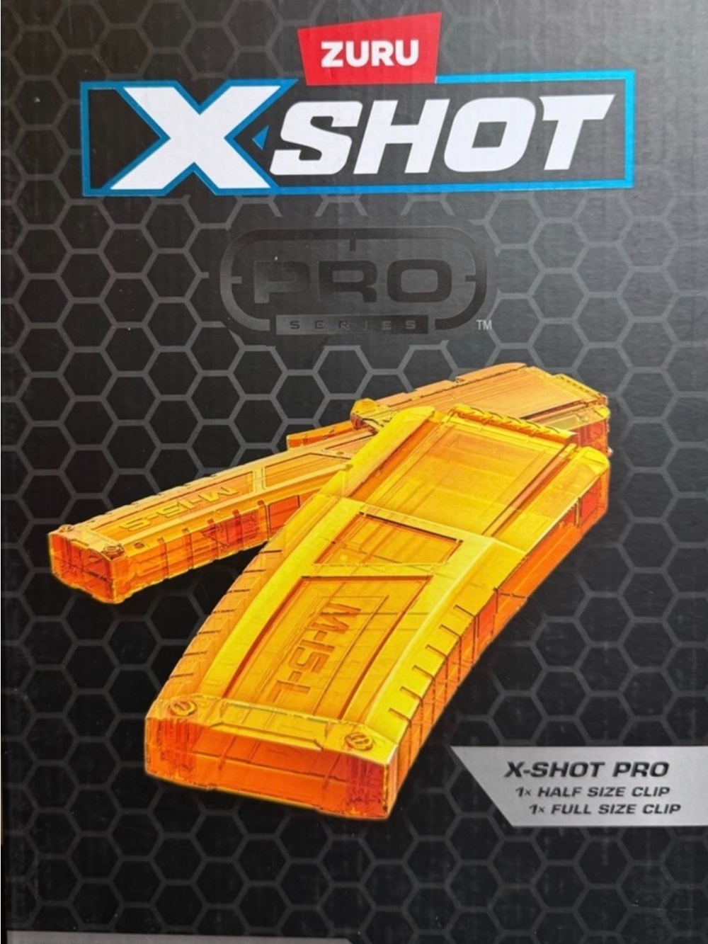 ZURU X-Shot Pro Yellow Replacement Clips - 1 Half & 1 Full Size